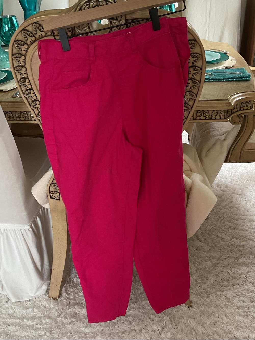 Esprit Women's Bright Fuchsia Straight-Leg Pants